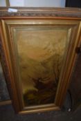 TWO LATE 19TH EARLY 20TH CENTURY STUDIES OF STAGS, GILT FRAMED