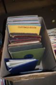 One box of various photograph albums and scrap books, empty