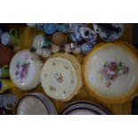 Collection of various early 20th Century ceramic floral decorated stands