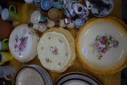 Collection of various early 20th Century ceramic floral decorated stands