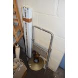 Mixed Lot: Comprising two strip lights, an aluminium step ladder and a ceiling light fitting