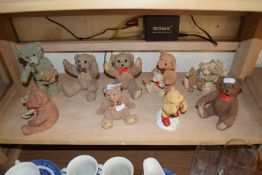 Collection of Beau Bears, teddy bear ornaments