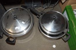 Mixed Lot: Steel kitchen pans