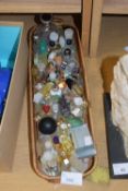 Collection of various assorted small perfume bottles