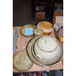 Mixed Lot: Studio Pottery wares to include Needham bowls and covered containers