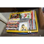 Box of various assorted DVD's, CD's etc
