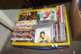 Box of various assorted DVD's, CD's etc