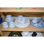 Mixed Lot: Denby floral decorated tea wares, Duchess Jacobean patterned plates and other items