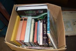 Box of assorted books