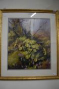 AFTER VERNON WARD COLOURED PRINT, PRIMROSES, FRAMED AND GLAZED