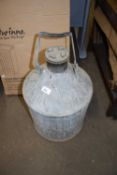 LARGE GALVANISED METAL FUEL CAN