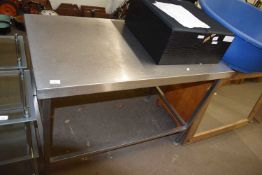 Steel kitchen table