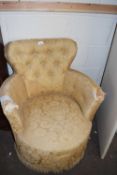 Bow back tub chair