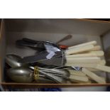 Box of various assorted cutlery