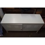 Metal two door locker cabinet