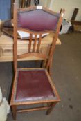 Oak Arts and Crafts style side chair