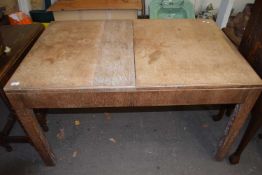 20th Century oak dining table, 130cm wide