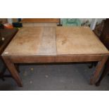 20th Century oak dining table, 130cm wide