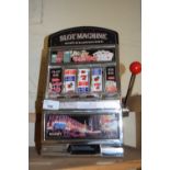 Small plastic slot machine