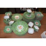 Quantity of 20th Century Chinese green decorated tea and table wares