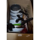 One box of various assorted kitchen wares