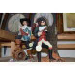 Royal Doulton resin model Dick Turpin and one other