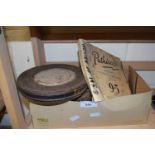 Collection of vintage film reels (9.5mm)