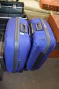 Pair of wheeled suitcases