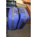 Pair of wheeled suitcases