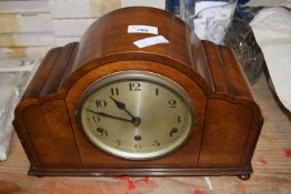 Early 20th Century mantel clock in arched case