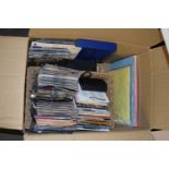 One box of mixed items to include various first day covers, assorted CD's etc