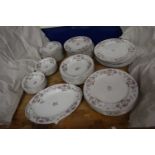 Quantity of John James floral decorated dinner wares