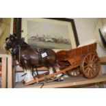 Model horse and cart
