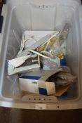 Box of various as new door handles and other items