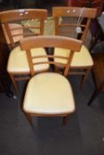 Three retro kitchen chairs