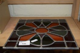 Modern lead glazed coloured panel