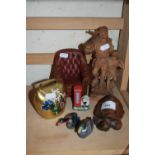Mixed Lot: Various ornaments, cow bell etc