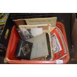 One box of various books and ephemera to include antiques and art interest