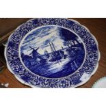 Modern delft wall plate