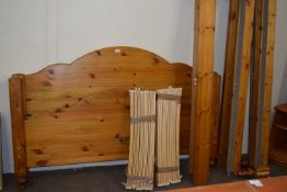 Large modern pine king size bed frame