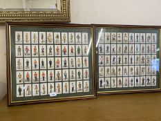 John Player & Sons framed cigarette cards, Uniforms of the Territorial Army and Uniforms of the