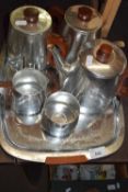 Sona Stratford upon Avon retro metal tea set with tray