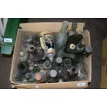 Box of vintage bottles