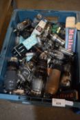 One box of various assorted radio valves