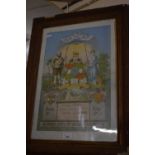 Framed certificate Wisbech Unity of Ancient Shepherds Certificate, framed and glazed