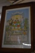 Framed certificate Wisbech Unity of Ancient Shepherds Certificate, framed and glazed