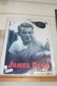 Reproduction metal sign James Dean 1931-1955