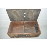 Vintage wooden packing crate marked 'Hudsons Soap'