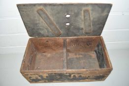 Vintage wooden packing crate marked 'Hudsons Soap'