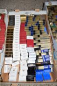 One box of cigarette packets, Senior Service, First and others
